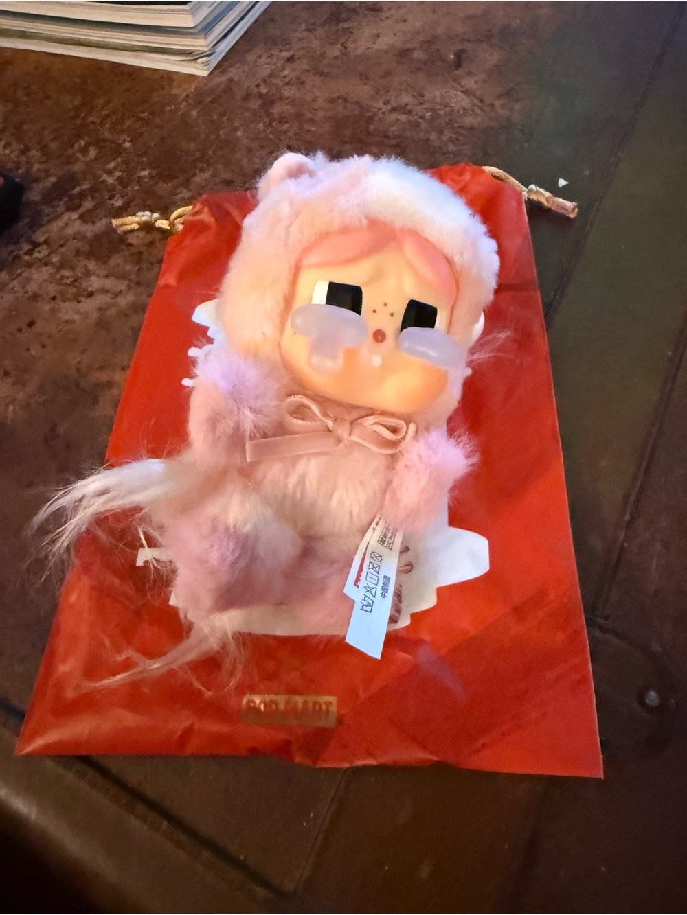 Popmart crybaby Lunar new year. Comes with bag. Missing card